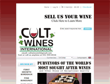Tablet Screenshot of cultwinesintl.com